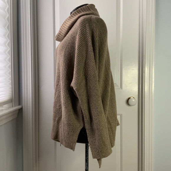 Faded Glory Side Zip Cowl Neck Poncho Sweater NWOT - Picture 9 of 10